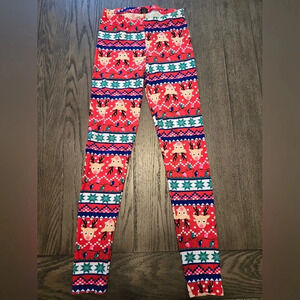 Christmas Reindeer Leggings Size Medium